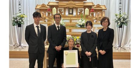 葬儀事例を頂いた、お客様の写真です。