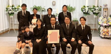葬儀事例を頂いた、お客様の写真です。