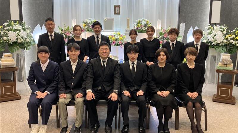 子や孫、兄弟に見守ってもらい良い時間となりました。