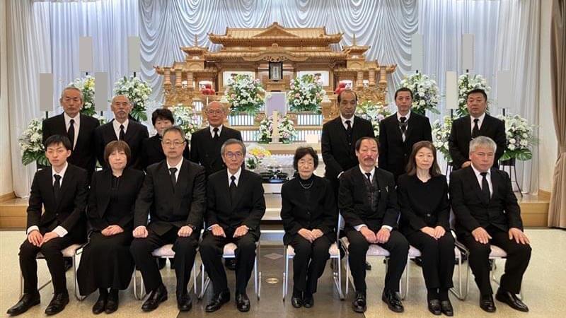 最愛の妻をみんなで送ることができました。