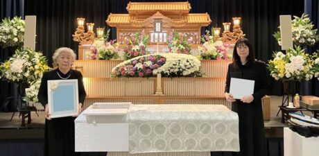 葬儀事例を頂いた、お客様の写真です。