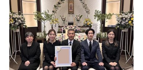 葬儀事例を頂いた、お客様の写真です。