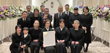葬儀事例を頂いた、お客様の写真です。