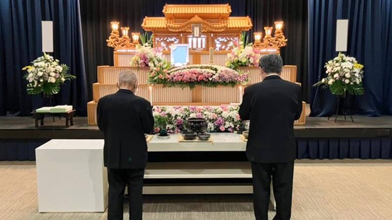 家族皆で妻を送る事が出来てよかったです。