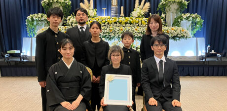 葬儀事例を頂いた、お客様の写真です。