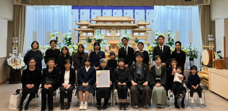 葬儀事例を頂いた、お客様の写真です。