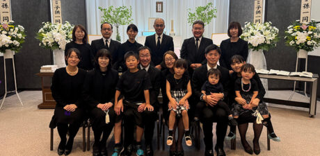 葬儀事例を頂いた、お客様の写真です。