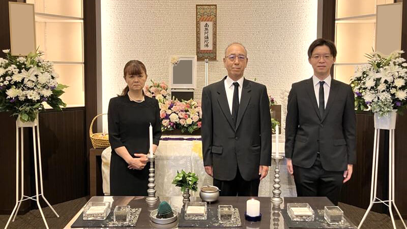滞りなく送り出しをする事ができ家族一同安堵しています。