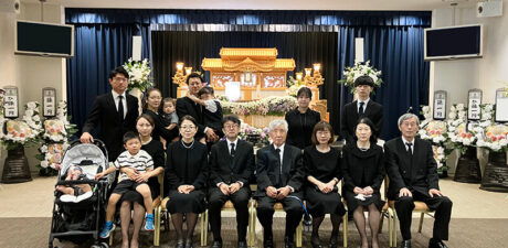 葬儀事例を頂いた、お客様の写真です。