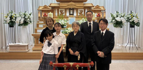 葬儀事例を頂いた、お客様の写真です。